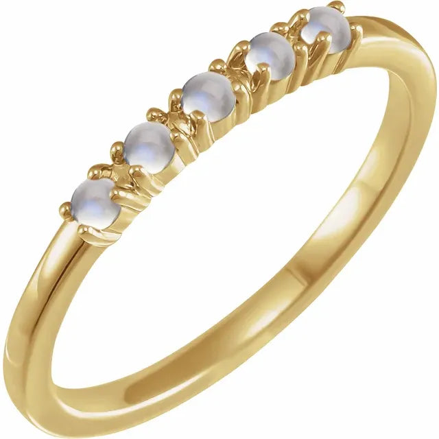 Natural Gemstone Stacking Ring 5-Stone
