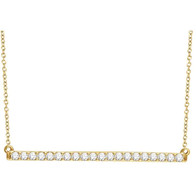 Classic Diamond Bar Necklace