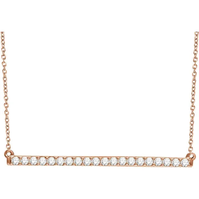 Classic Diamond Bar Necklace