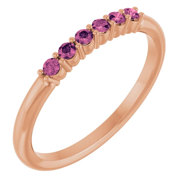 Dainty Gemstone Stacking Ring
