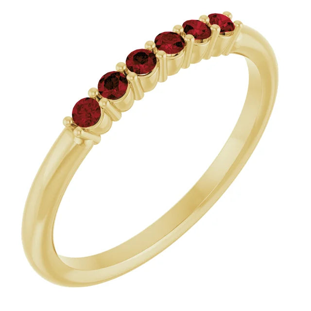 Dainty Gemstone Stacking Ring