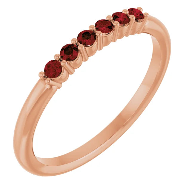 Dainty Gemstone Stacking Ring