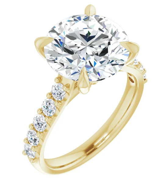 3ct YG pave