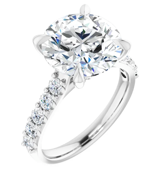 Showstopper (5ct.) Platinum Pave Engagement Ring