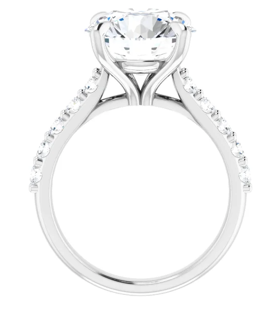 Showstopper (5ct.) Platinum Pave Engagement Ring