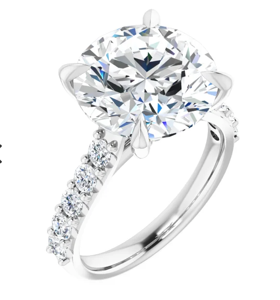 Showstopper (5ct.) Platinum Pave Engagement Ring