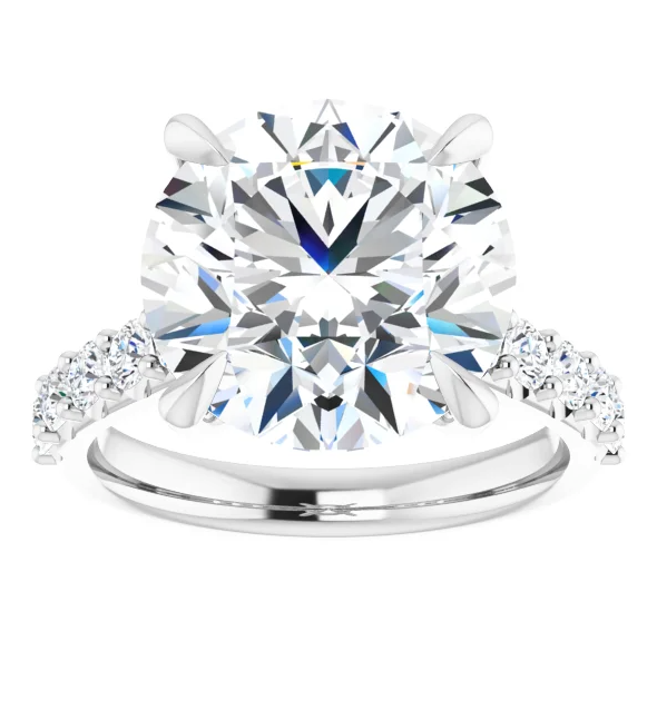 Showstopper (5ct.) Platinum Pave Engagement Ring