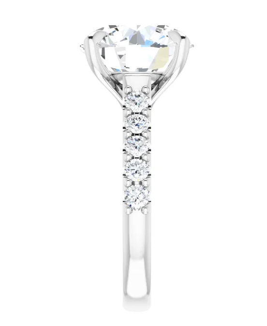 Showstopper (5ct.) Platinum Pave Engagement Ring