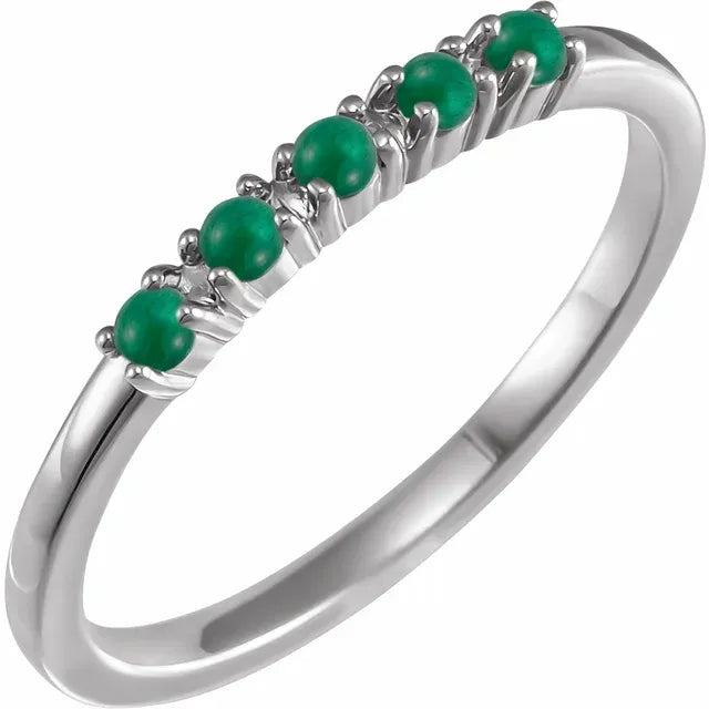 Natural Gemstone Stacking Ring 5-Stone