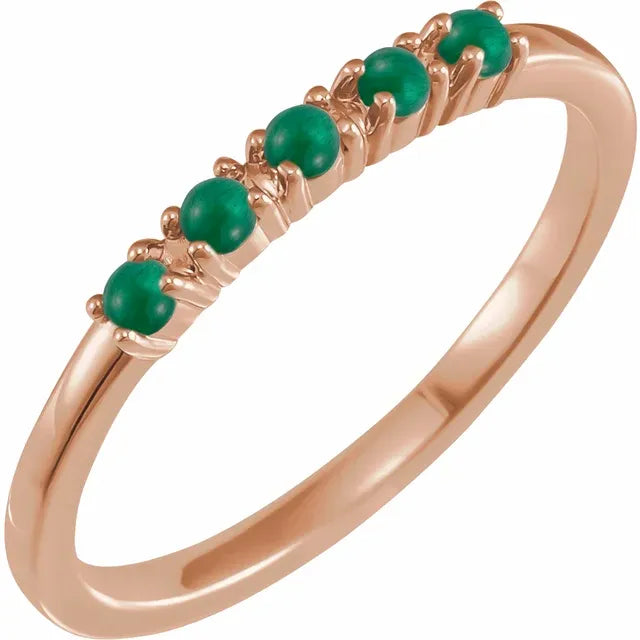 Natural Gemstone Stacking Ring 5-Stone