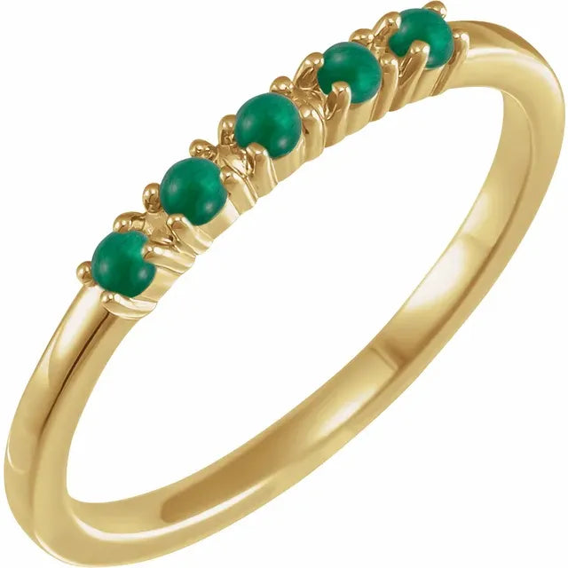 Natural Gemstone Stacking Ring 5-Stone