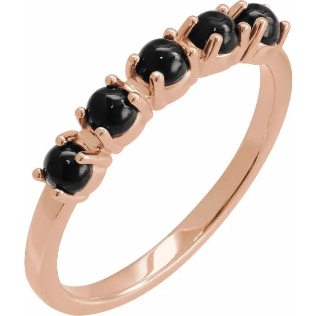 Natural Gemstone Stacking Ring 5-Stone