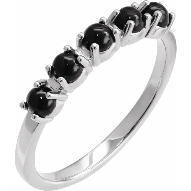 Natural Gemstone Stacking Ring 5-Stone