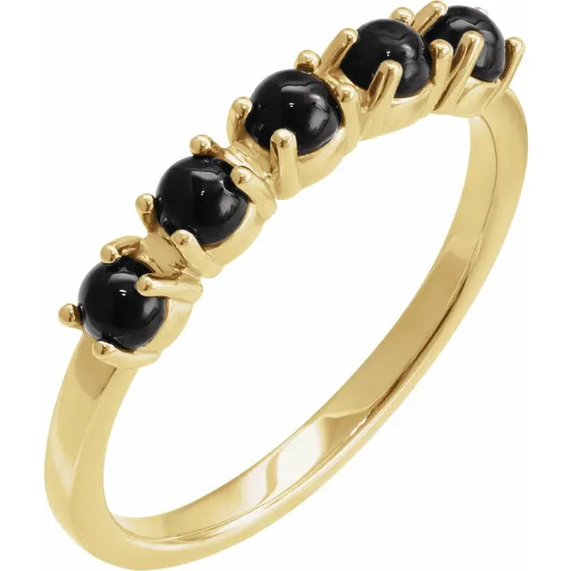 Natural Gemstone Stacking Ring 5-Stone