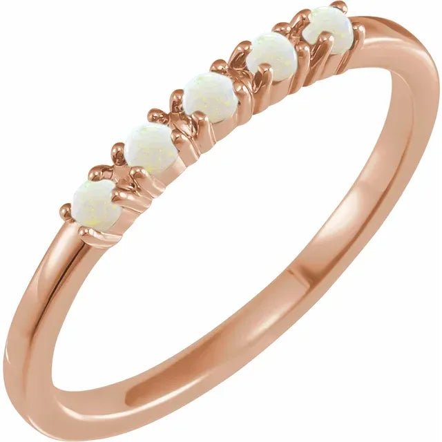 Natural Gemstone Stacking Ring 5-Stone