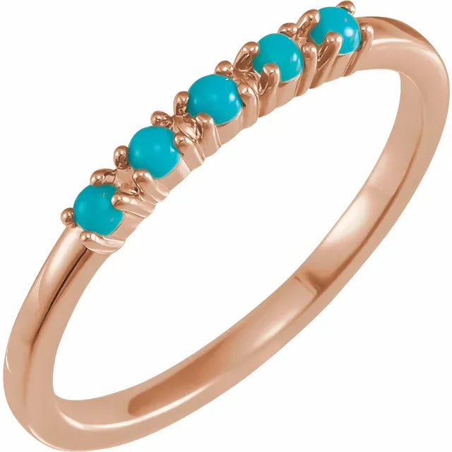 Natural Gemstone Stacking Ring 5-Stone