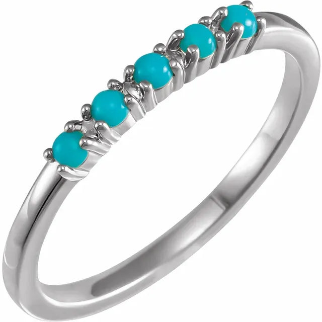 Natural Gemstone Stacking Ring 5-Stone