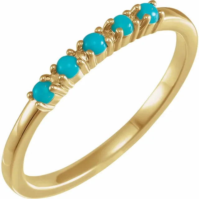 Natural Gemstone Stacking Ring 5-Stone